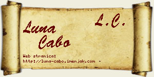 Luna Cabo vizit kartica